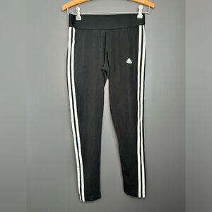 Women adidas legging pants black and white medium